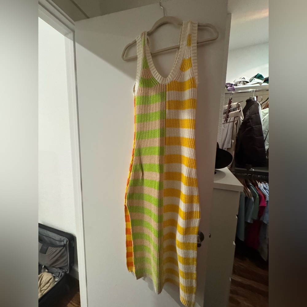 Staud striped knit dress